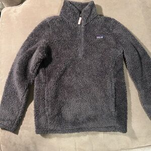 Patagonia Girls Fleece Grey / pink accents